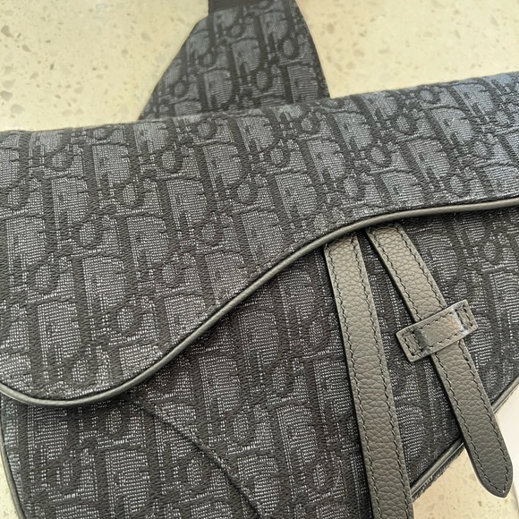 Dior Saddle bag - Black Dior Oblique Jacquard - Picture 4 of 9